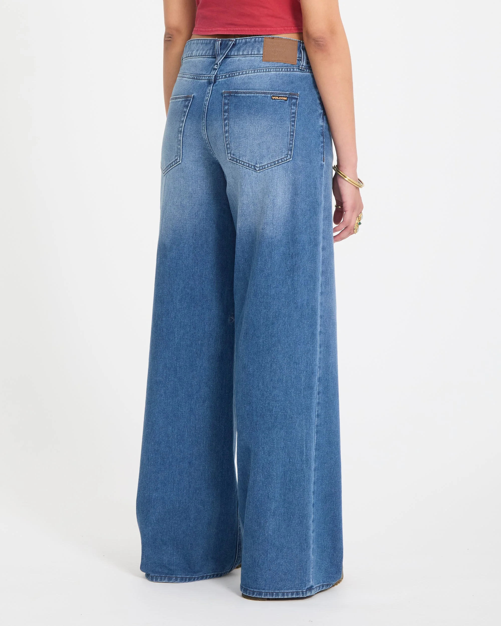 Jean Stoned Boyfriend Low Rise - Worn Light Blue – Image 3