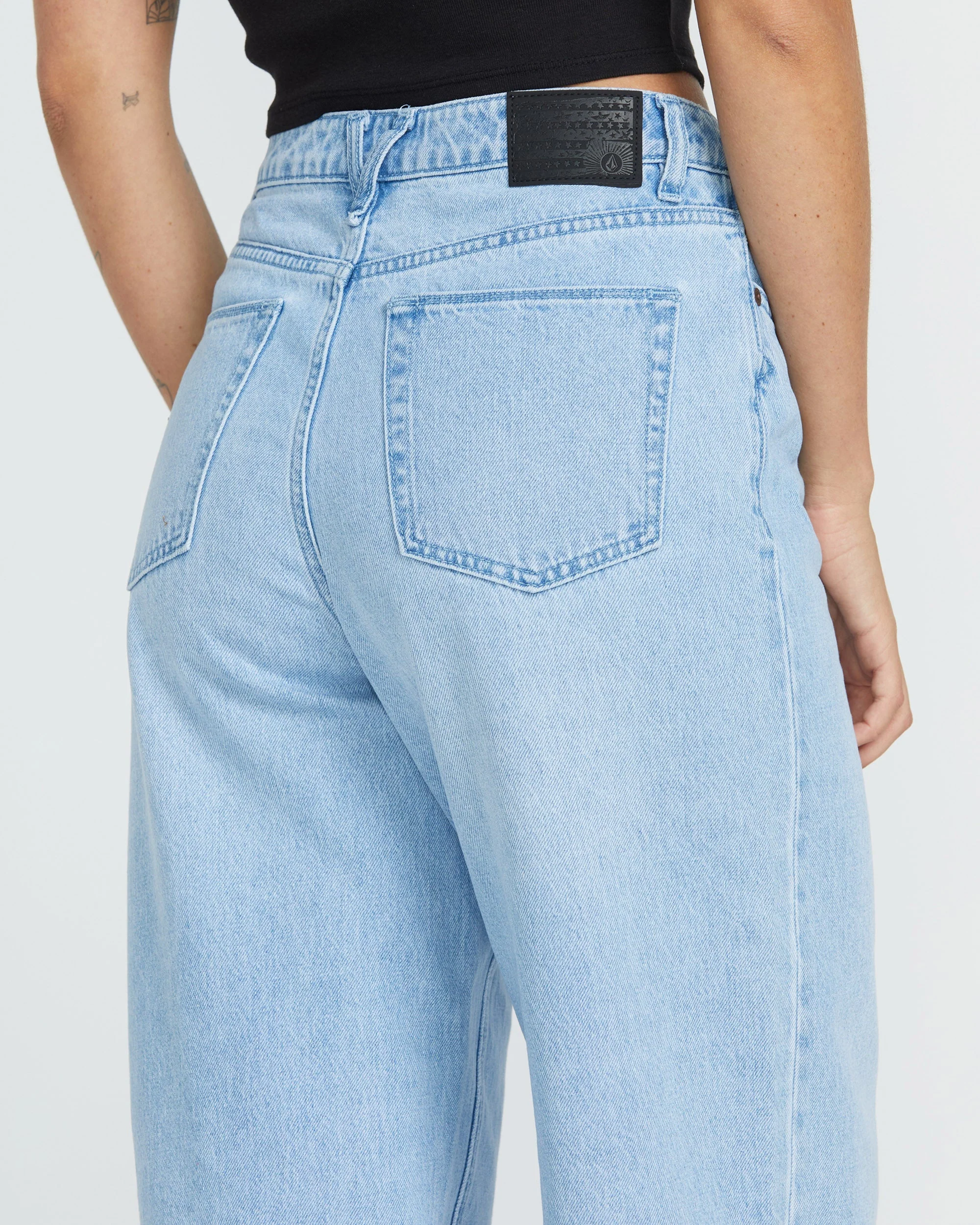 Jean Stoned Boyfriend High Rise - BLUE BIRD – Image 5