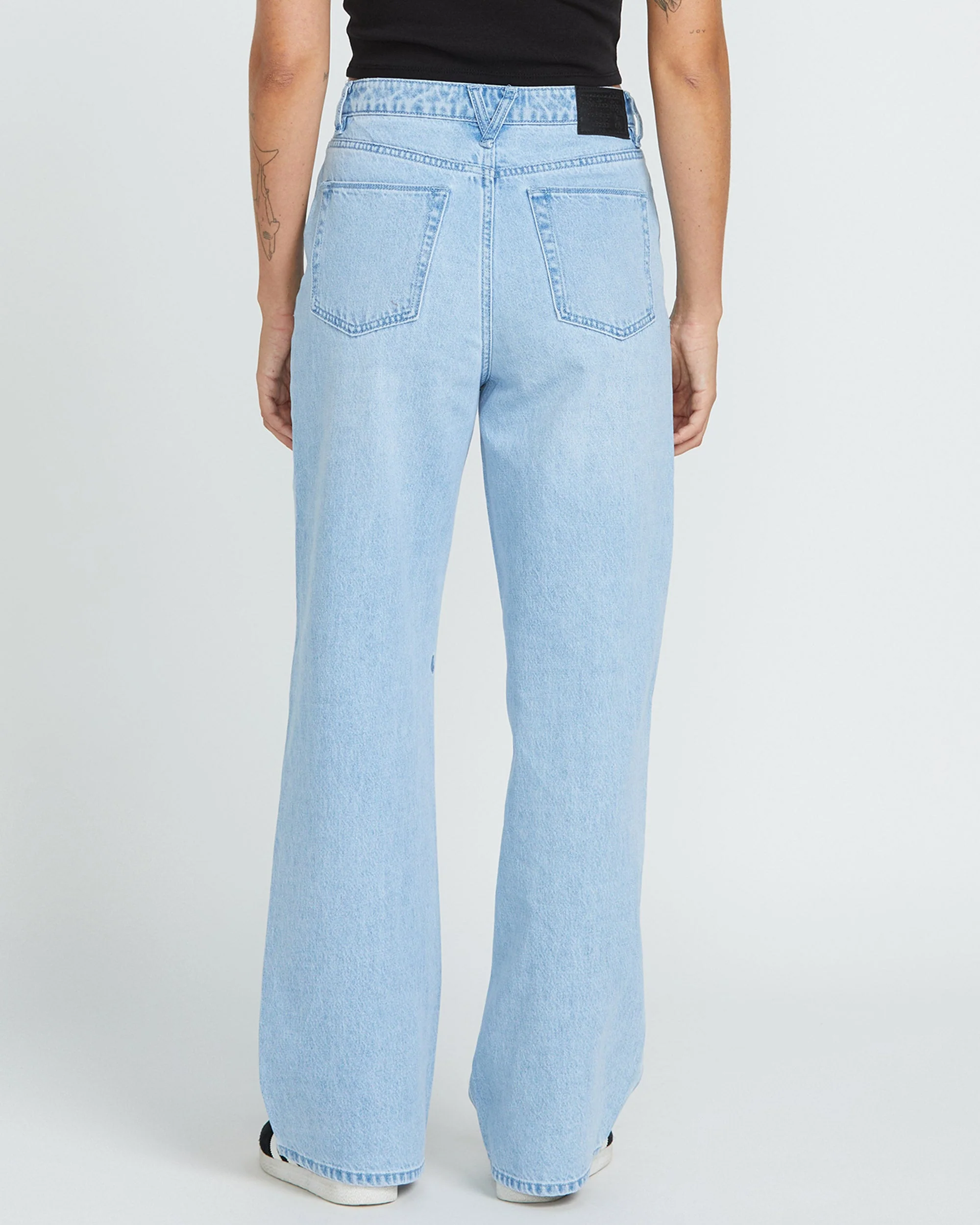 Jean Stoned Boyfriend High Rise - BLUE BIRD – Image 3