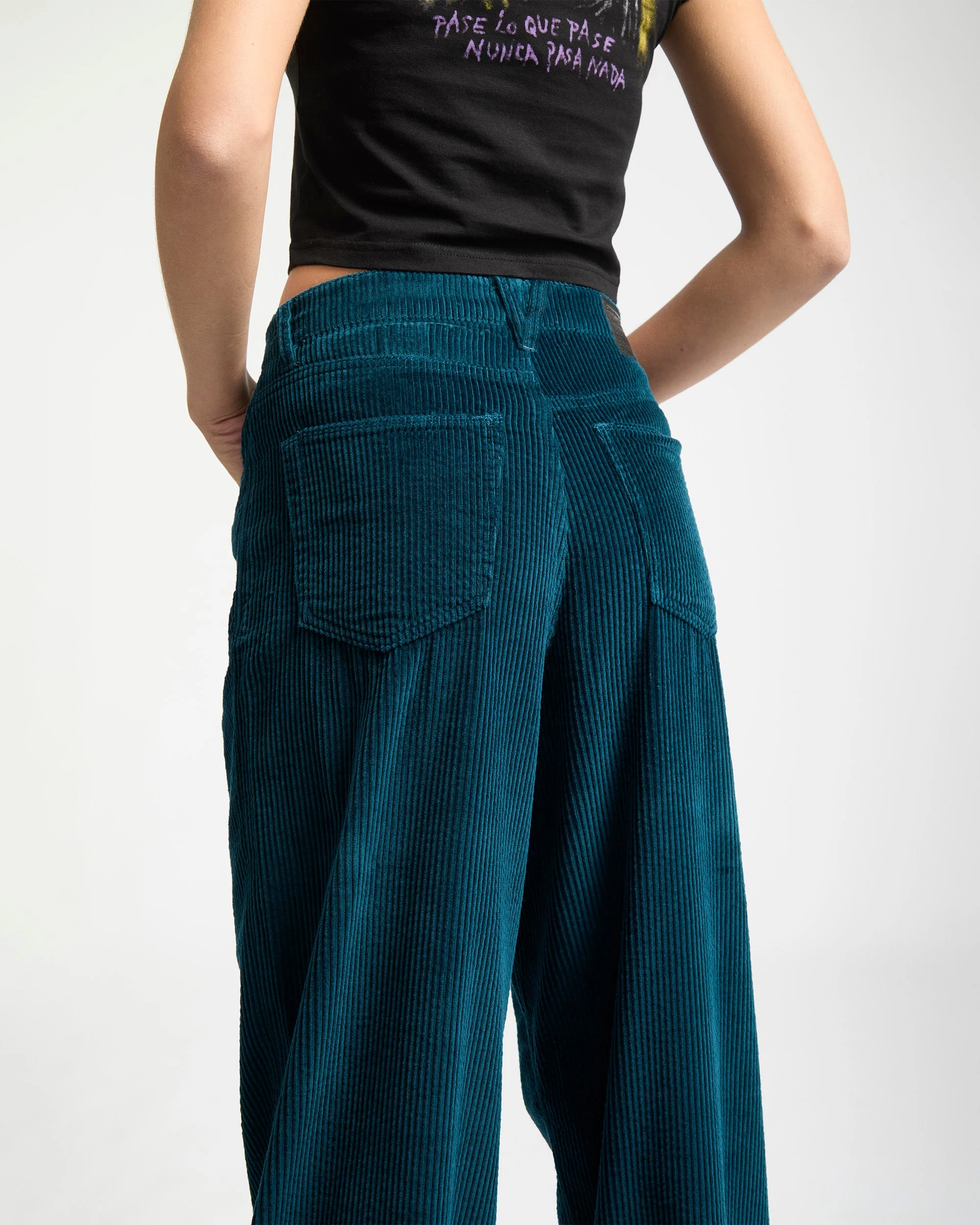 Pantalon En Velours Weellow II - Emerald Green – Image 7