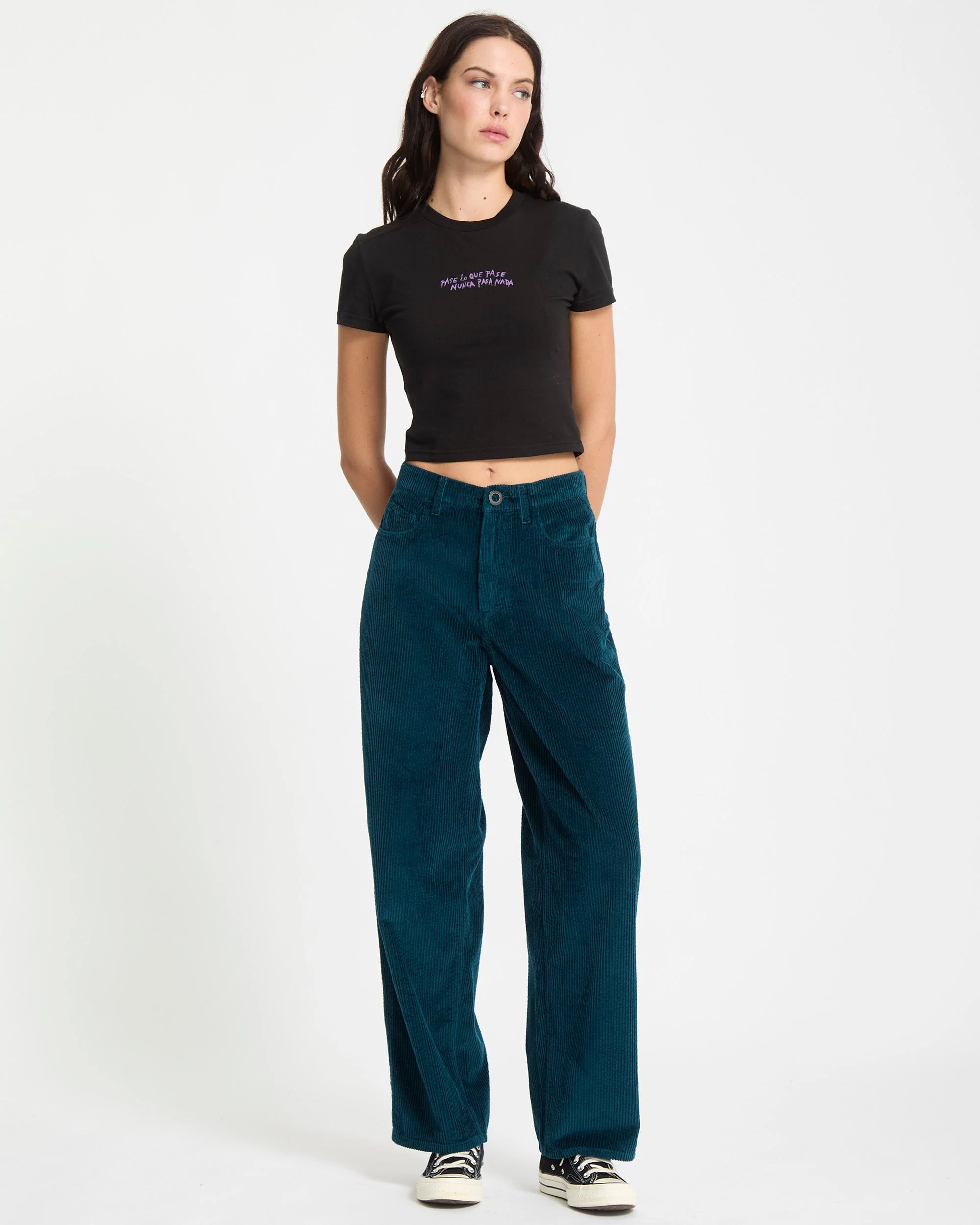 Pantalon En Velours Weellow II - Emerald Green – Image 9