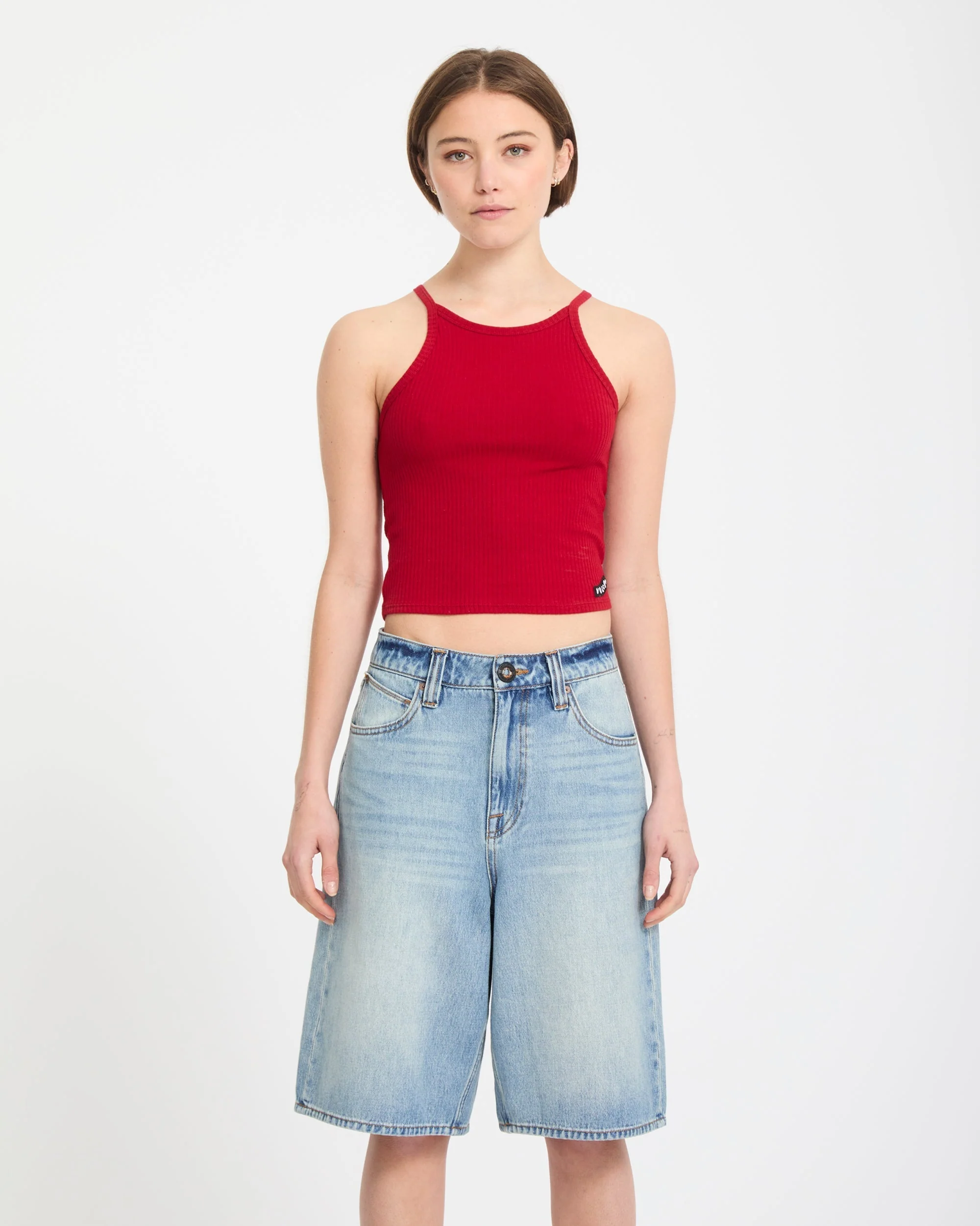 Short en denim Beeggy - Dusty Blue Wash – Image 4
