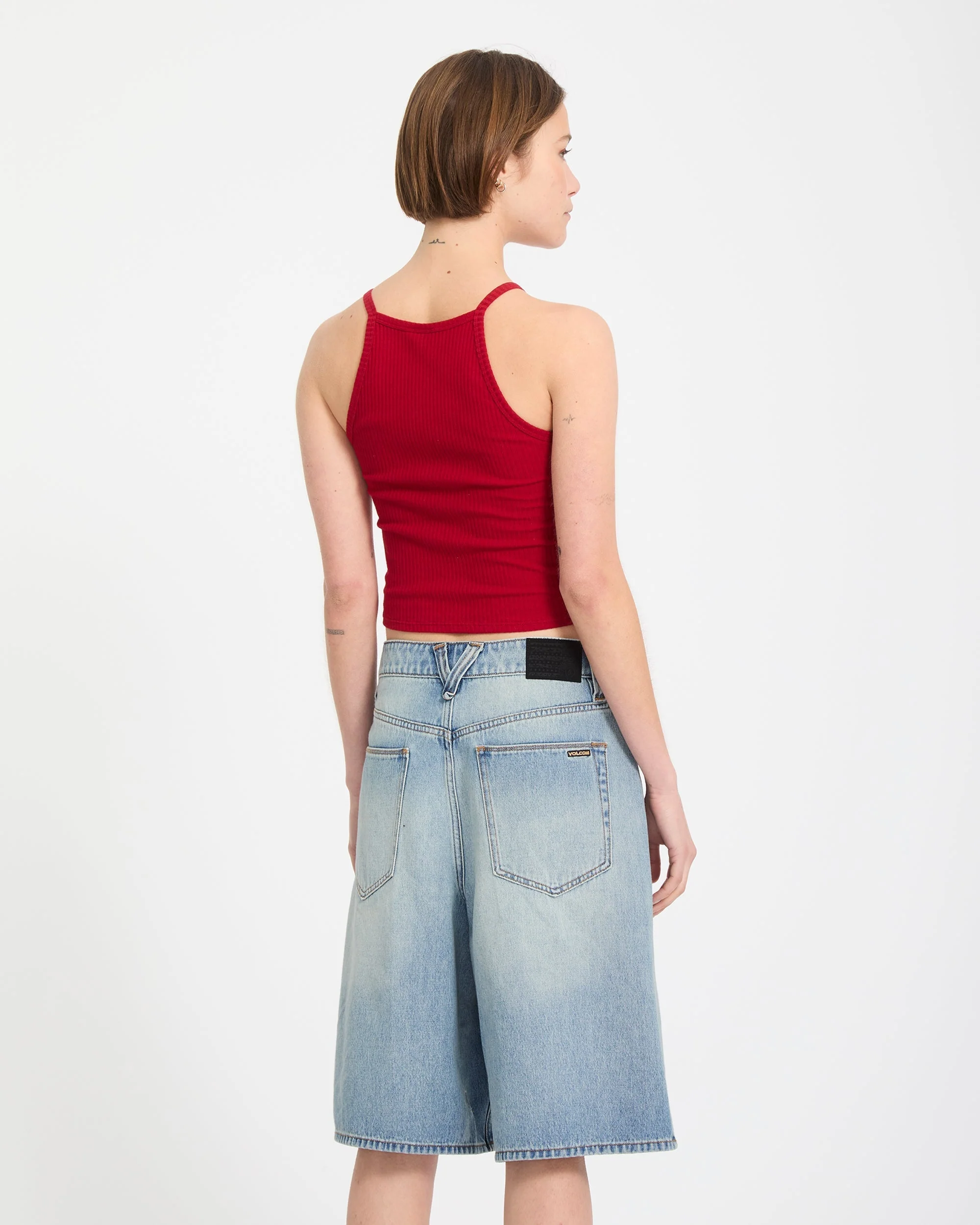 Short en denim Beeggy - Dusty Blue Wash – Image 3