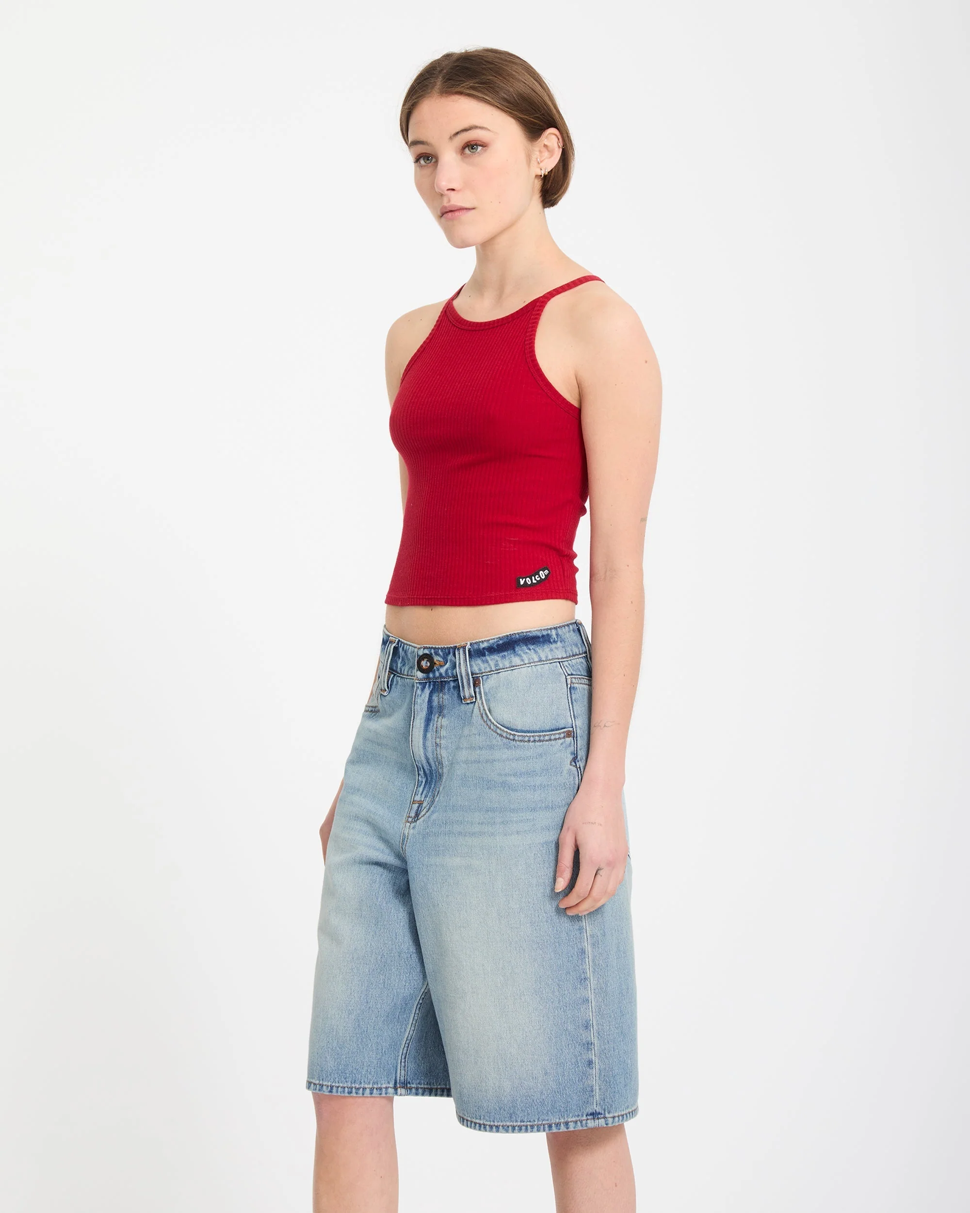 Short en denim Beeggy - Dusty Blue Wash – Image 7