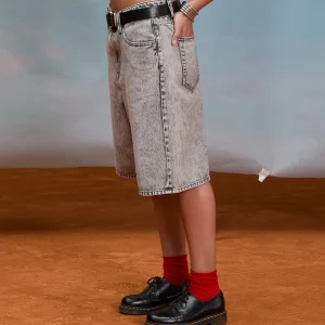 Short en denim Beeggy - Grey Vintage