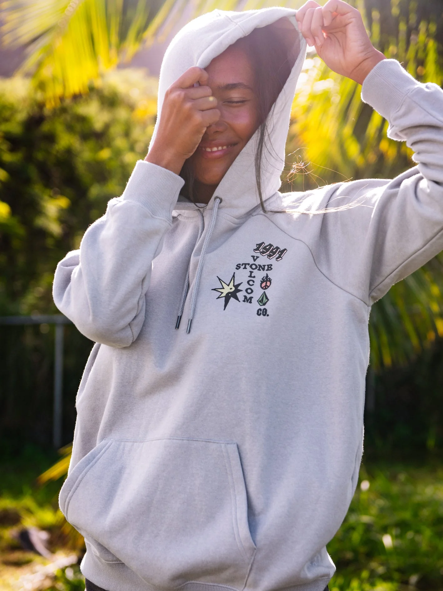 Sweat à capuche Truly Stoked Boyfriend - MOONBEAM – Image 5