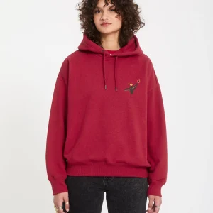 Sweat à capuche Moove On - Deep Red