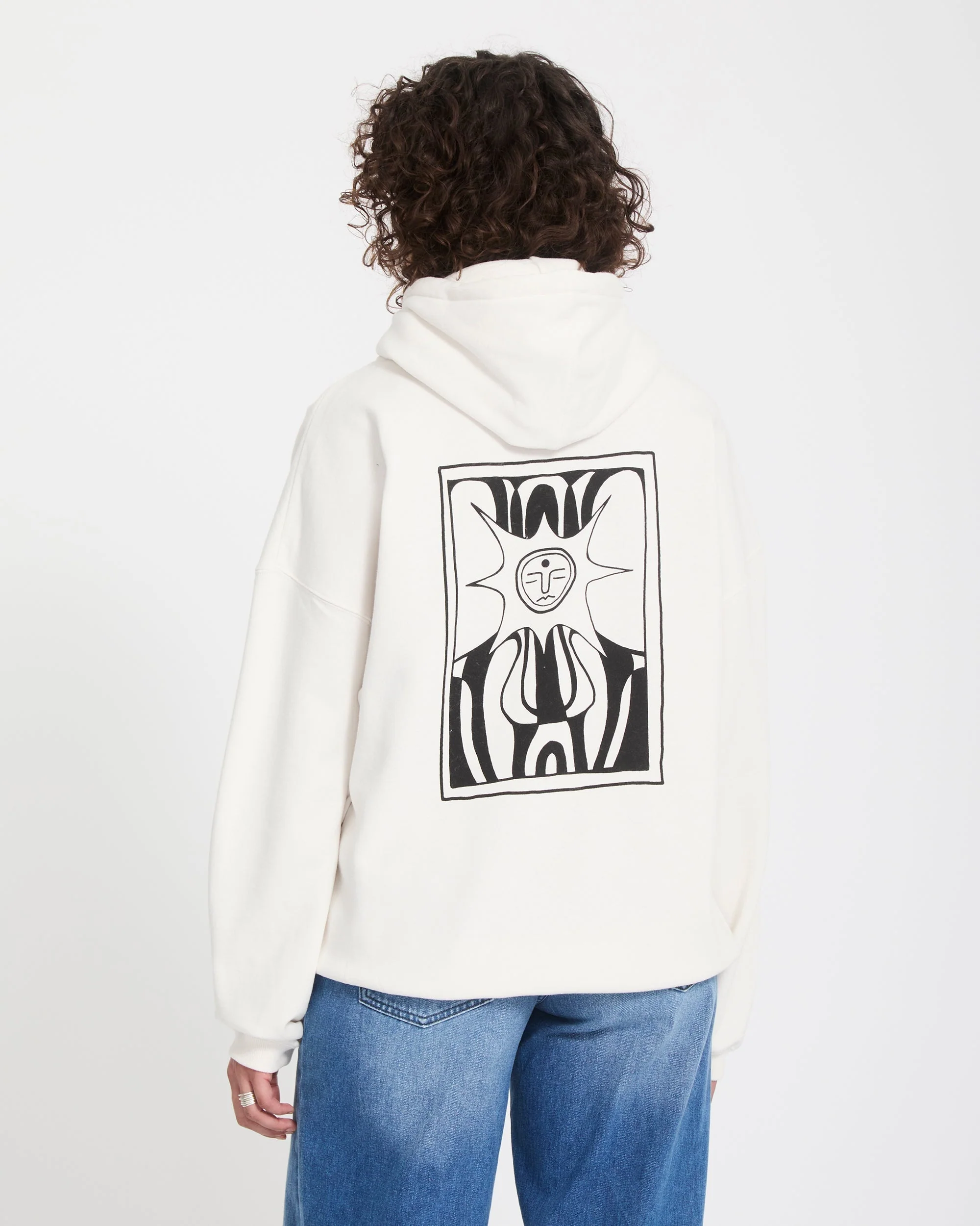 Sweat à capuche Radical Daze Up - Off White – Image 3