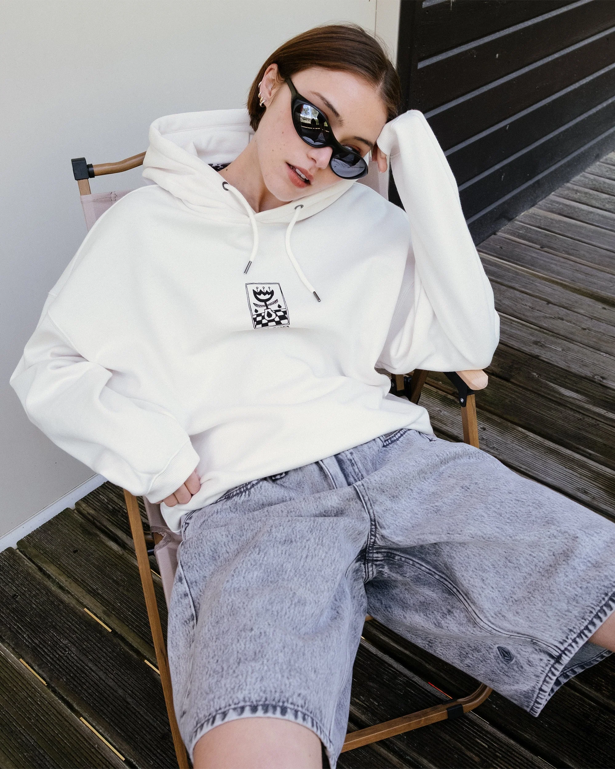 Sweat à capuche Radical Daze Up - Off White