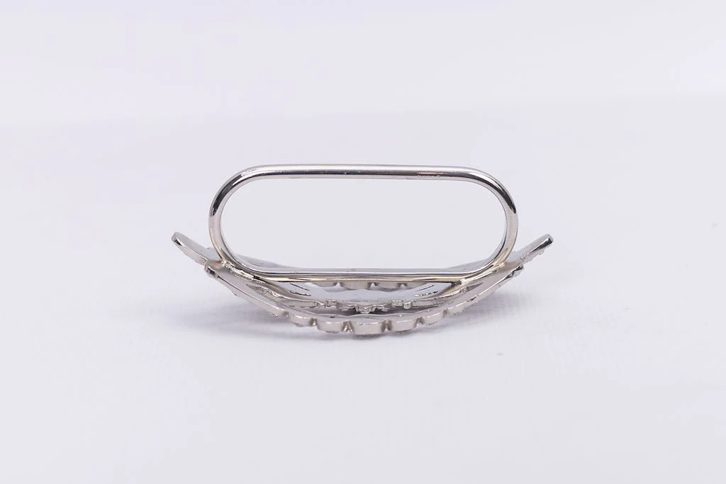 Bague en métal argenté Paco Rabanne – Image 5