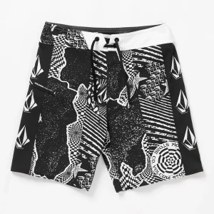 Boardshort Lido Iconic Mod - BLACK WHITE - (ENFANT)