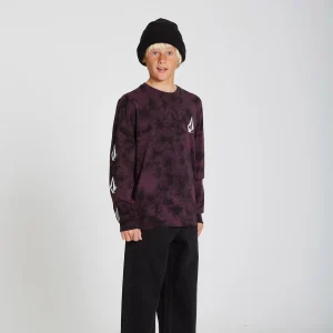 T-shirt Iconic Stone Dye - MULBERRY - (Enfant)