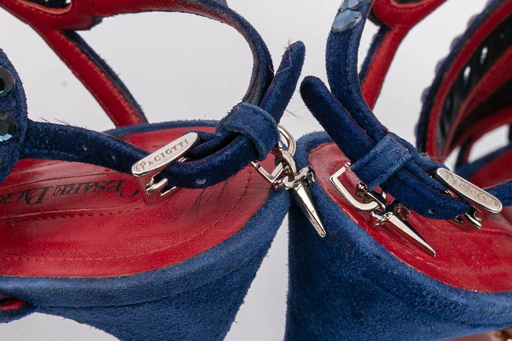 Escarpins bleus Cesare Paciotti – Image 8