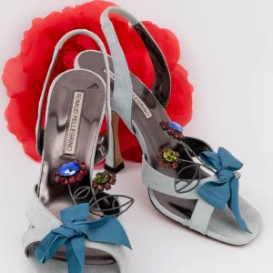 Escarpins bleus Renaud Pellegrino