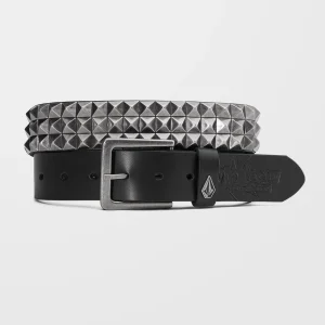 Ceinture V Ent Leather - BLACK