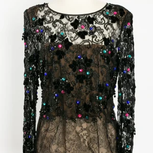 Top manches longues Adrienne Haute Couture.