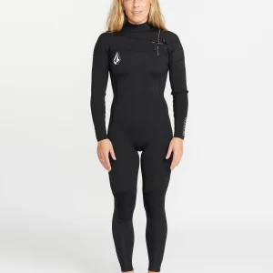 Combinaison De Surf 4/3 Mm Zippée Poitrine - Black