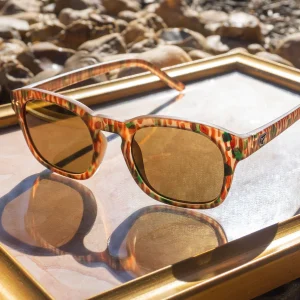 Lunettes de soleil Earth Tripper Matte Geo (Verres bronze) - MEGA ORANGE