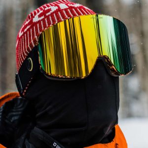 Masque de snow Odyssey Giraffe/Black (+ Bonus Lens) - Gold Chrome