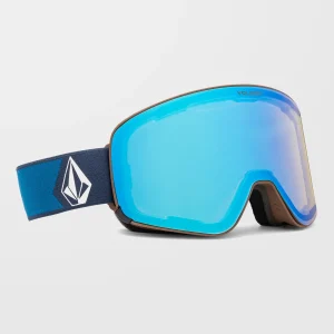 Masque de snow Odyssey Navy Cobalt (+écran bonus - Gris foncé) - Ice Chrome