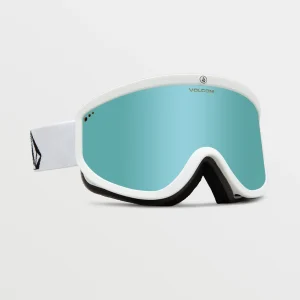 Masque de snow Footprints Matte White Stone (+écran bonus - Gris foncé) - Ice Chrome