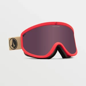 Masque de snow Footprints Orange Shock/Sand (+ écran bonus Yellow Chrome) - LIGHT BRONZE