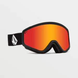 Masque de snow Attunga Matte Black (+écran bonus - Jaune) - Red Chrome