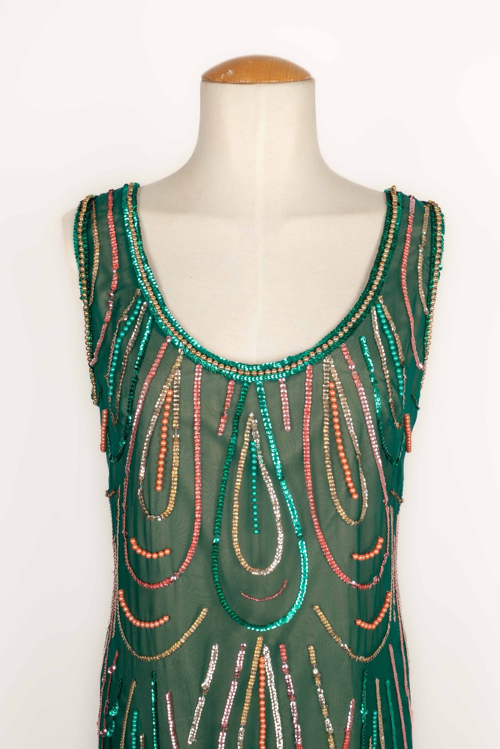 Robe en mousseline 1960's – Image 9