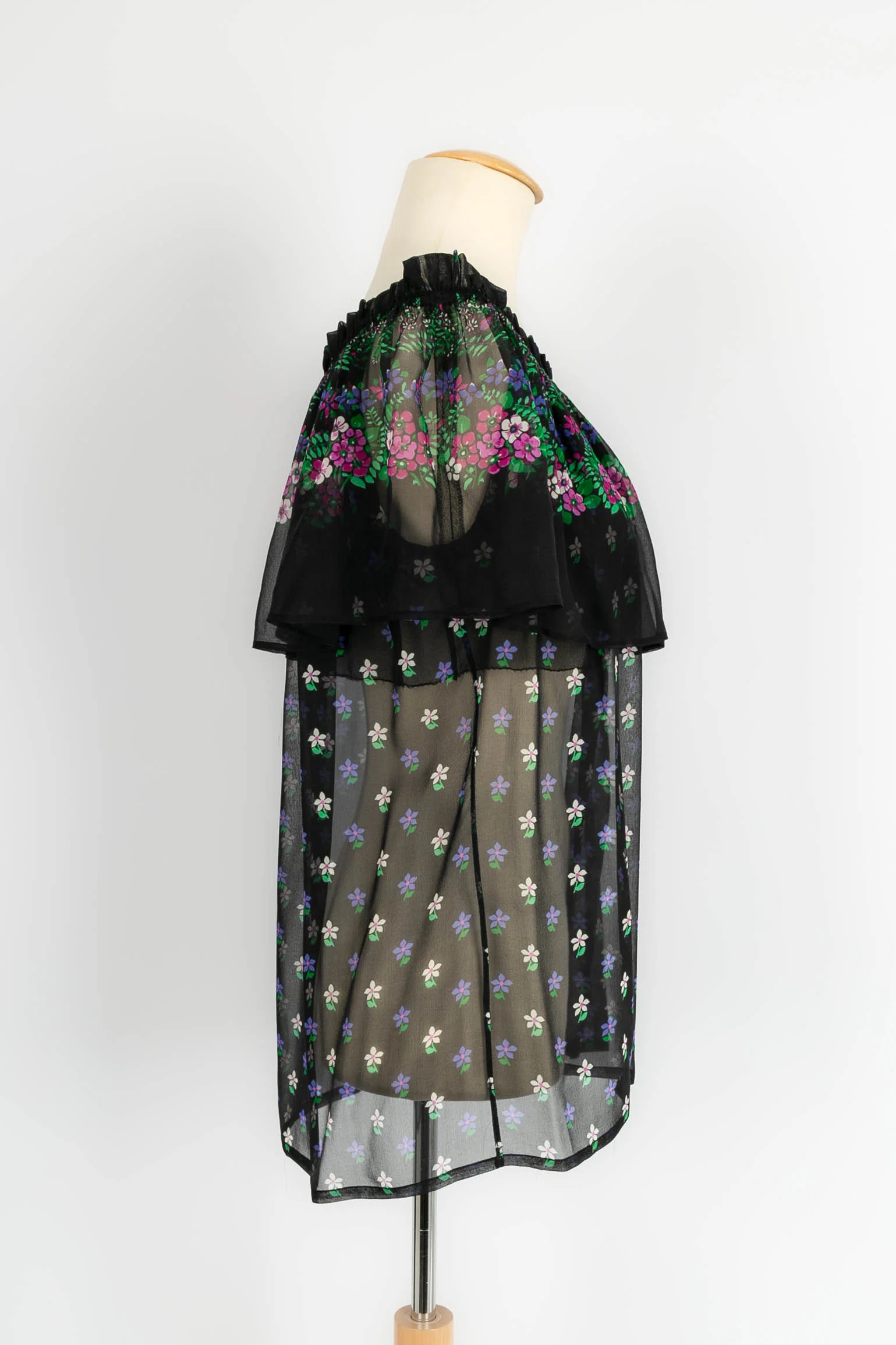 Blouse fleurie Yves Saint Laurent – Image 5