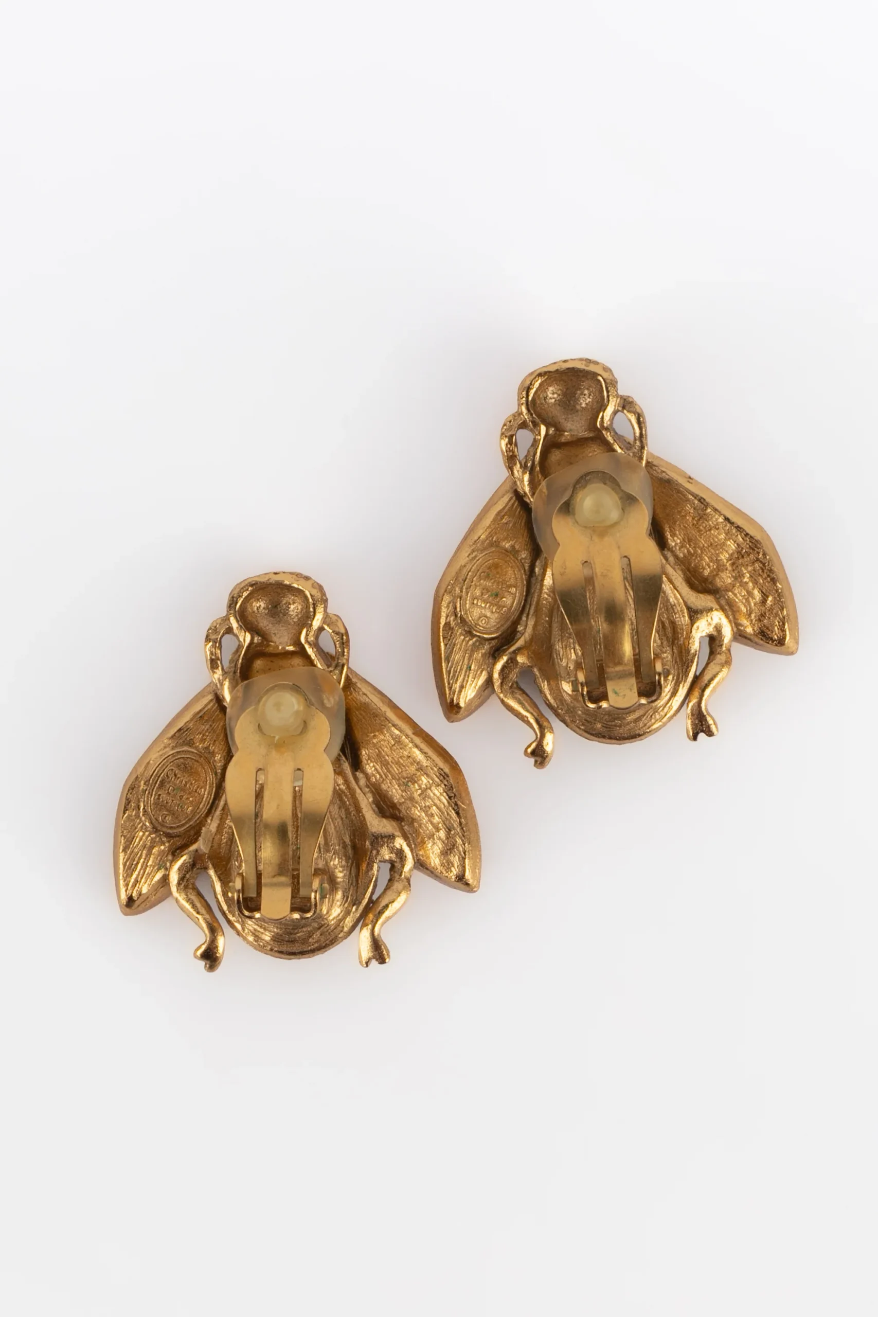 Boucles d'oreilles abeilles Dior – Image 7
