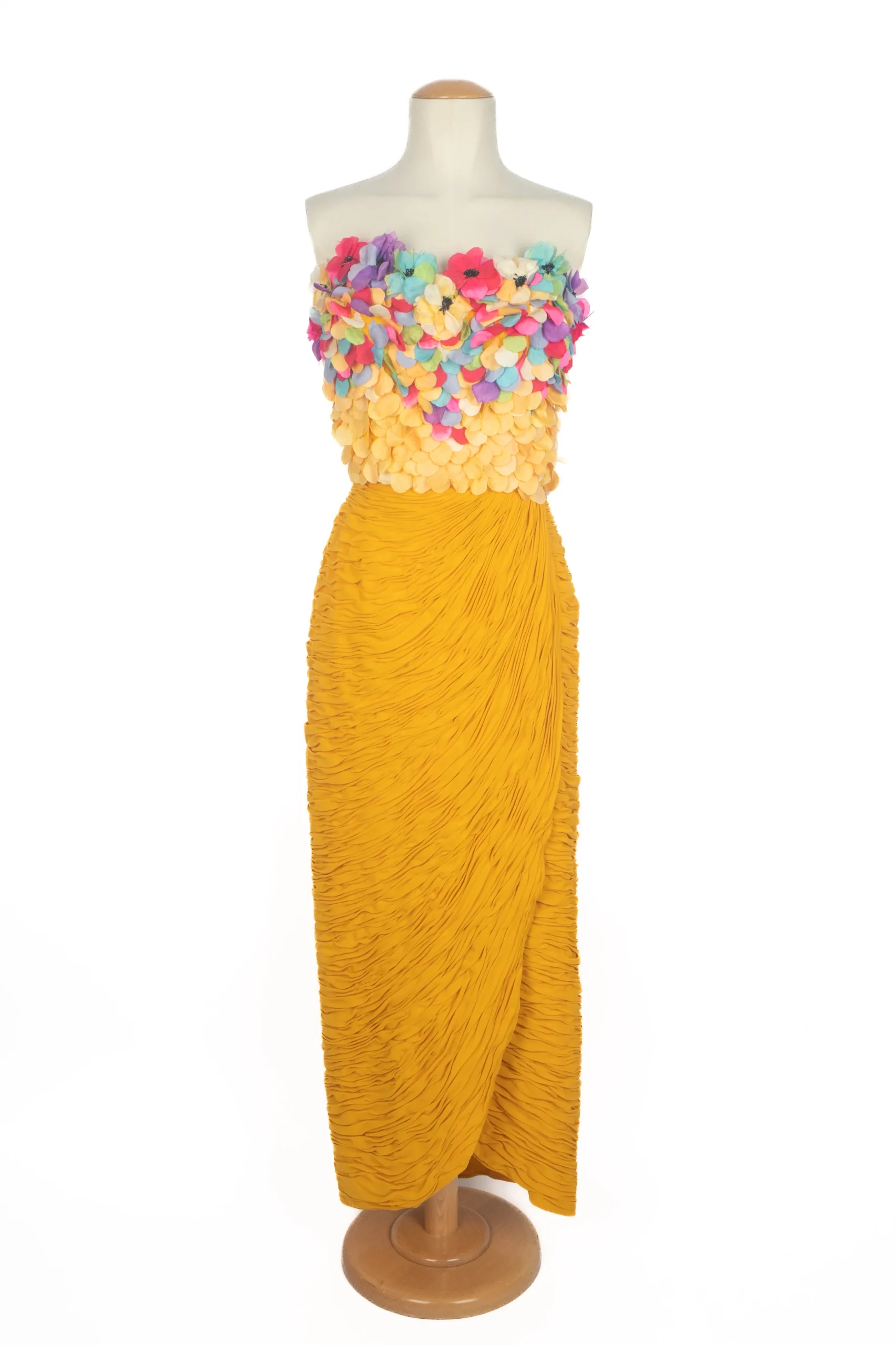 Robe fleuri Jean-Louis Scherrer Haute Couture Été 1991 – Image 2