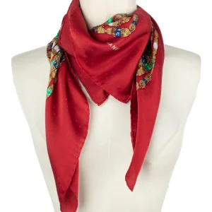 Foulard "bijoux" en soie Chanel