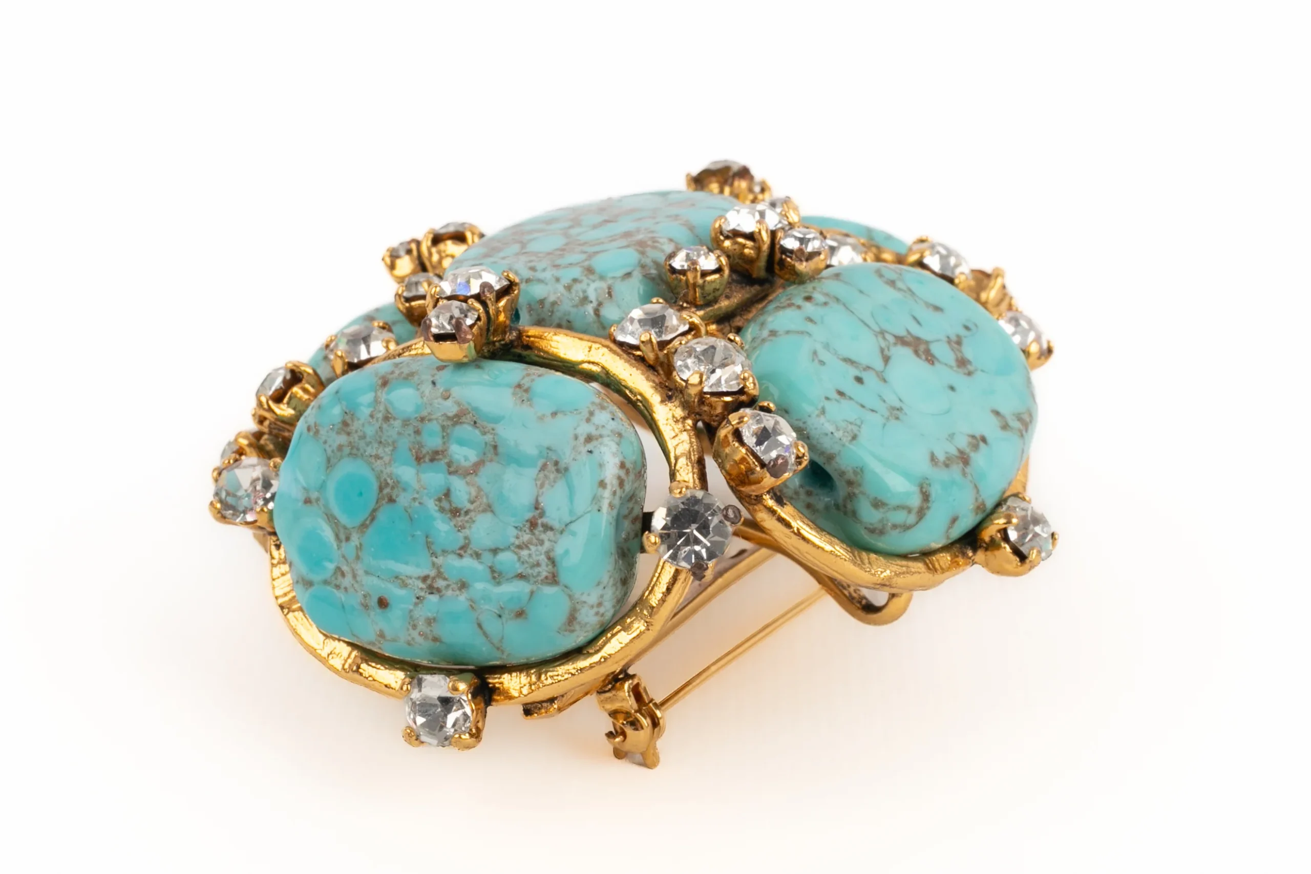 Broche turquoise Chanel 1994 – Image 6