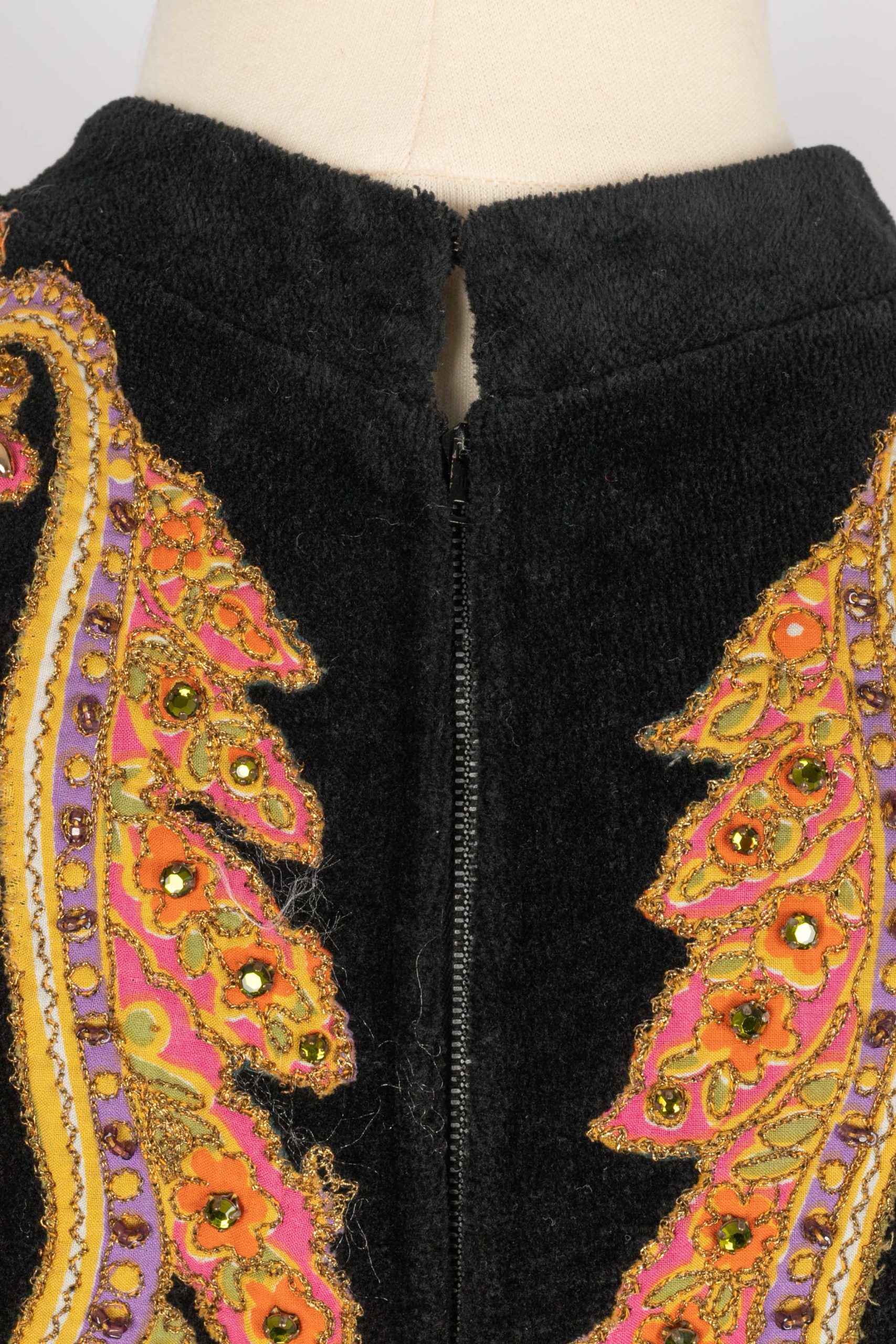 Robe en velours 1960's – Image 7