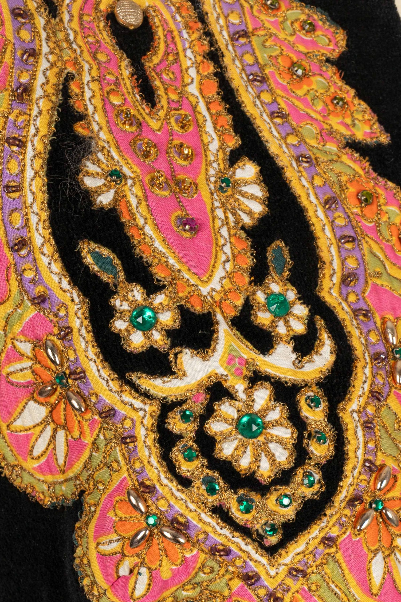 Robe en velours 1960's – Image 8