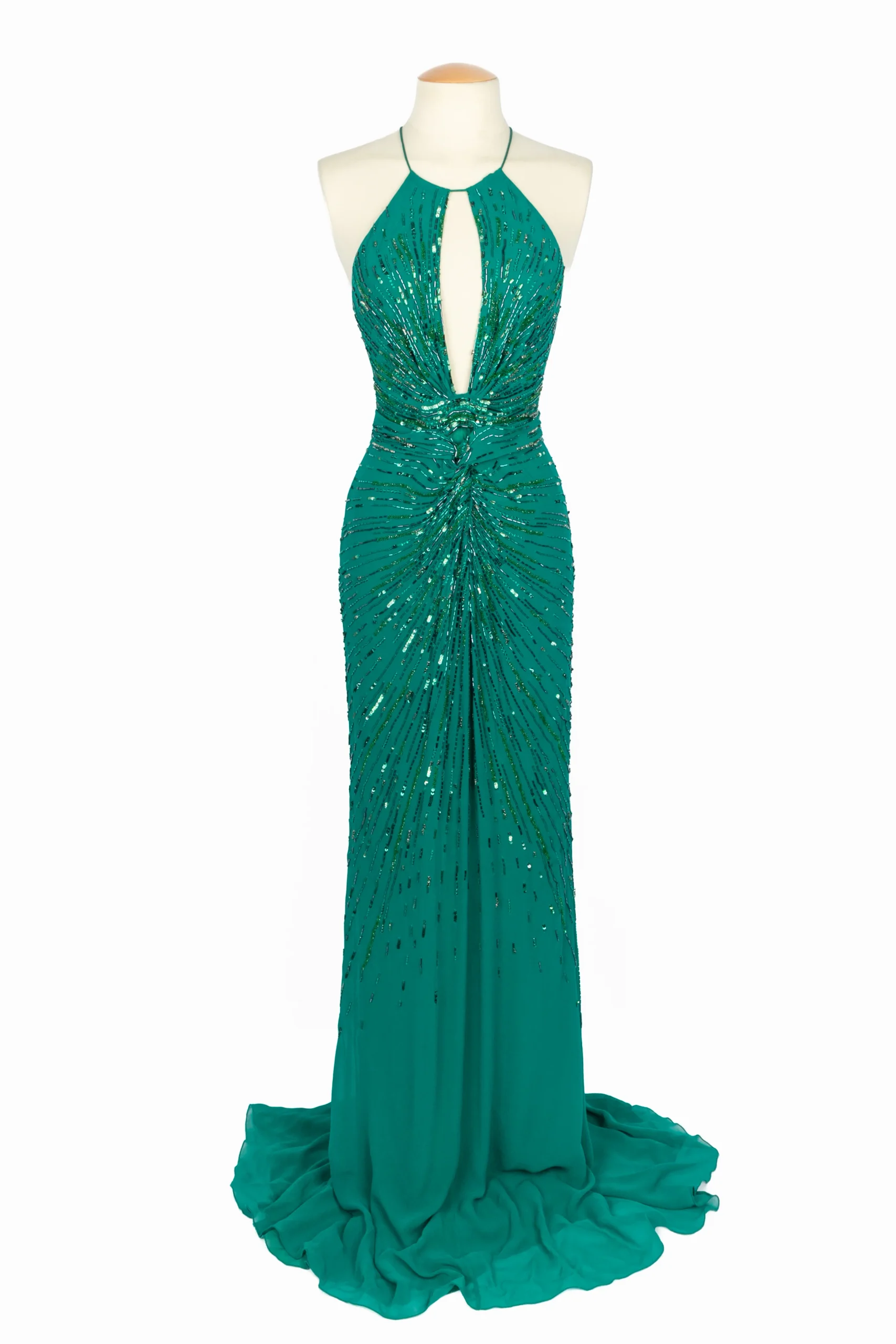 Robe en soie perlée Roberto Cavalli – Image 2