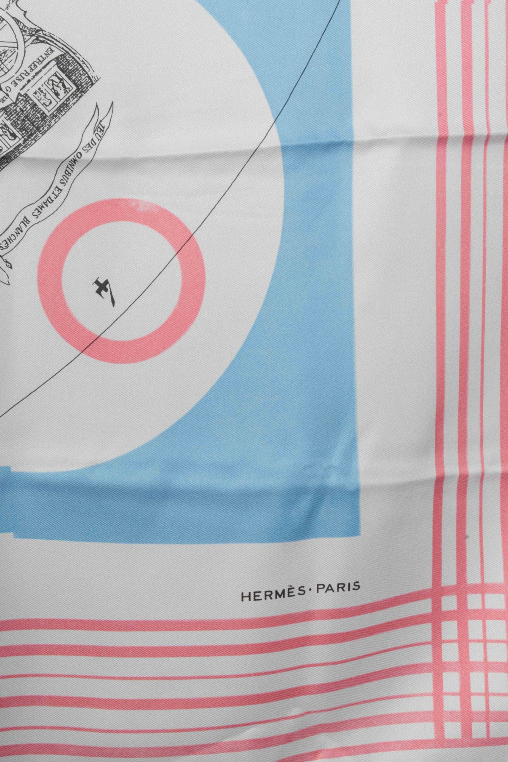 Foulard / carré "Jeu des omnibus" Hermès – Image 6