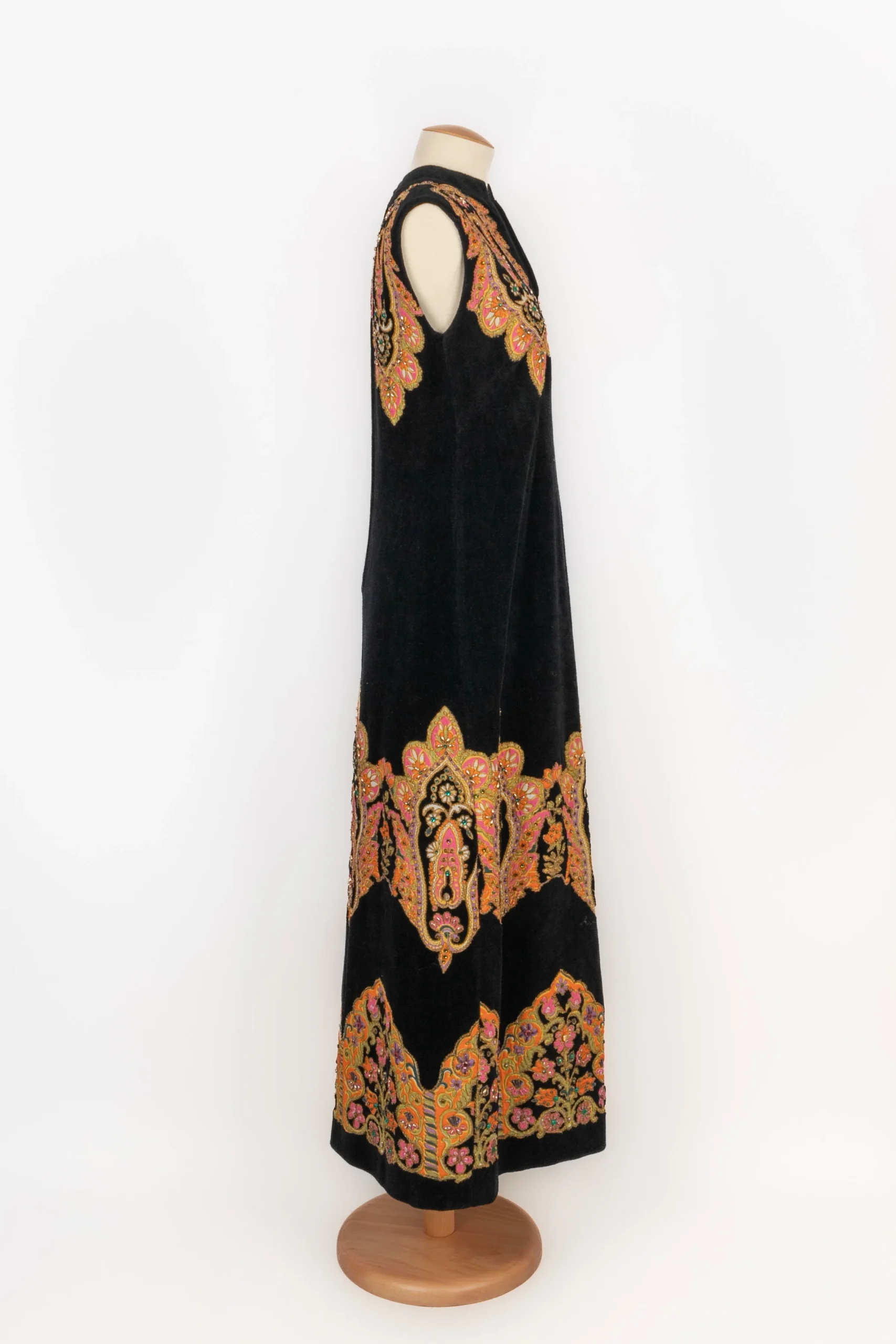 Robe en velours 1960's – Image 5