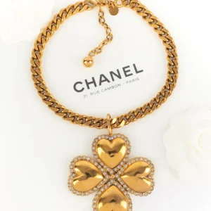 Collier trèfle Chanel 1985's