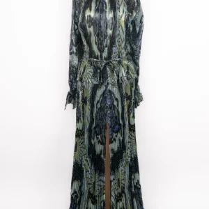 Robe en soie plissée Pucci