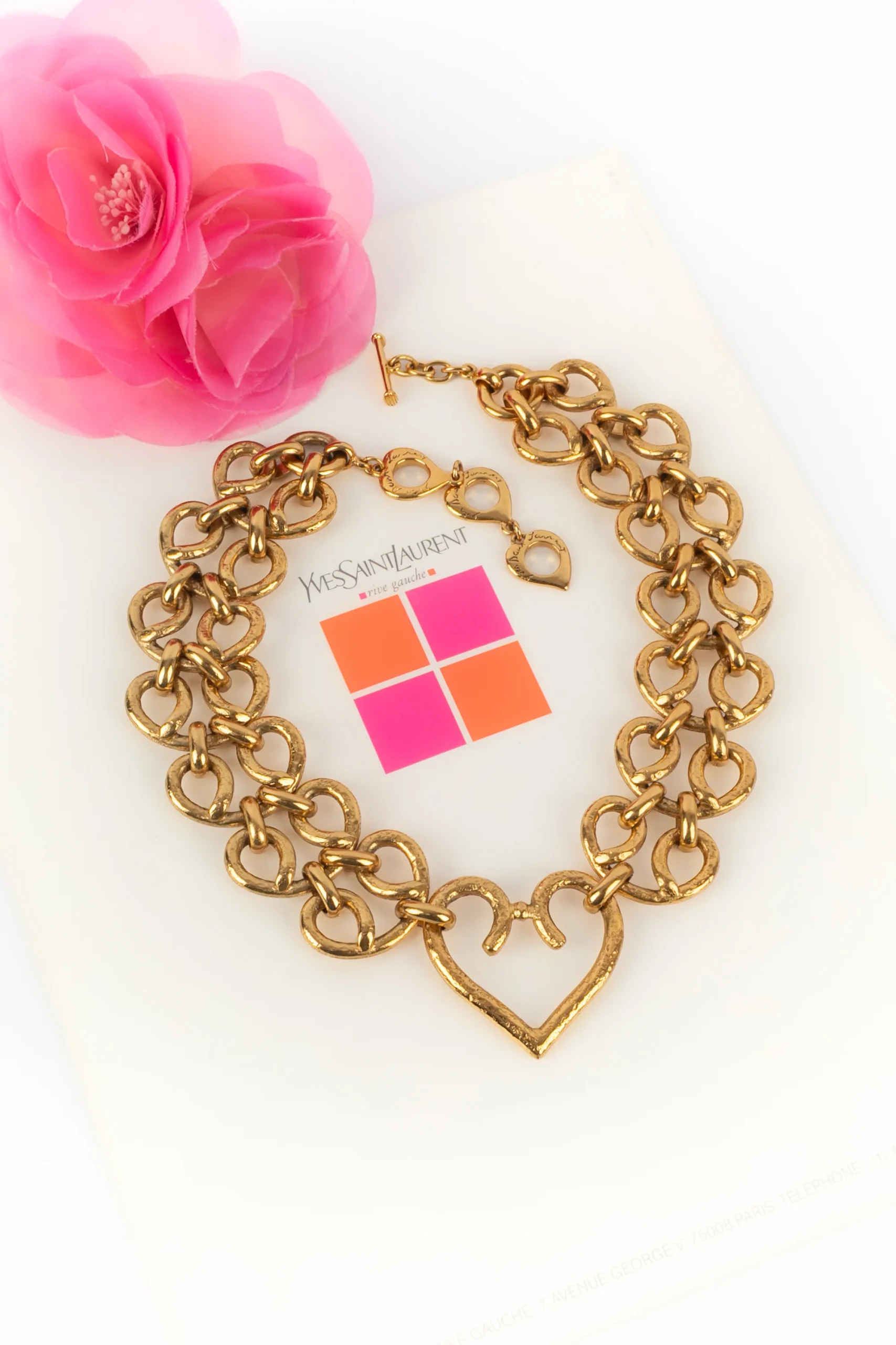 Collier coeur Yves Saint Laurent – Image 2