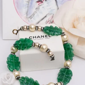 Collier ancien perles de verre