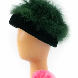Chapeau vintage à plumes