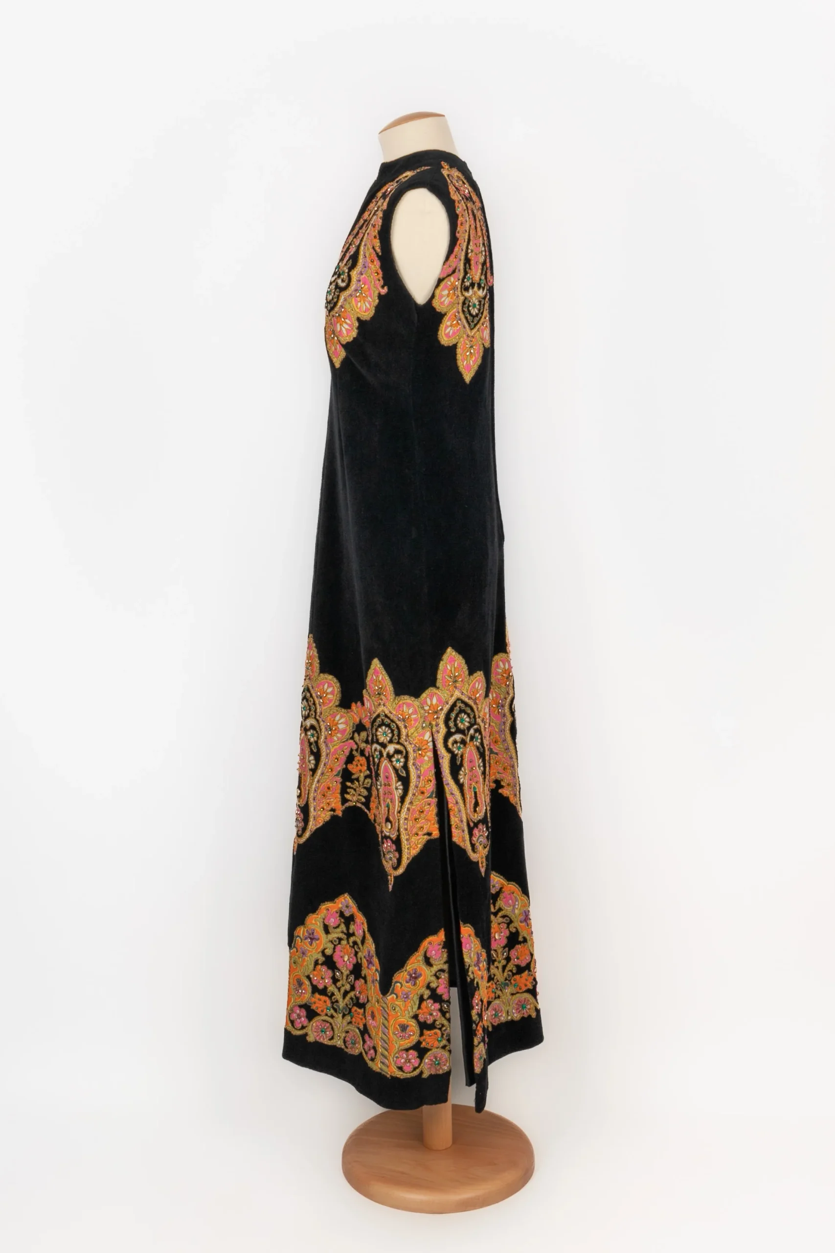 Robe en velours 1960's – Image 3