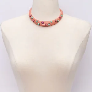 Collier rose Isaky