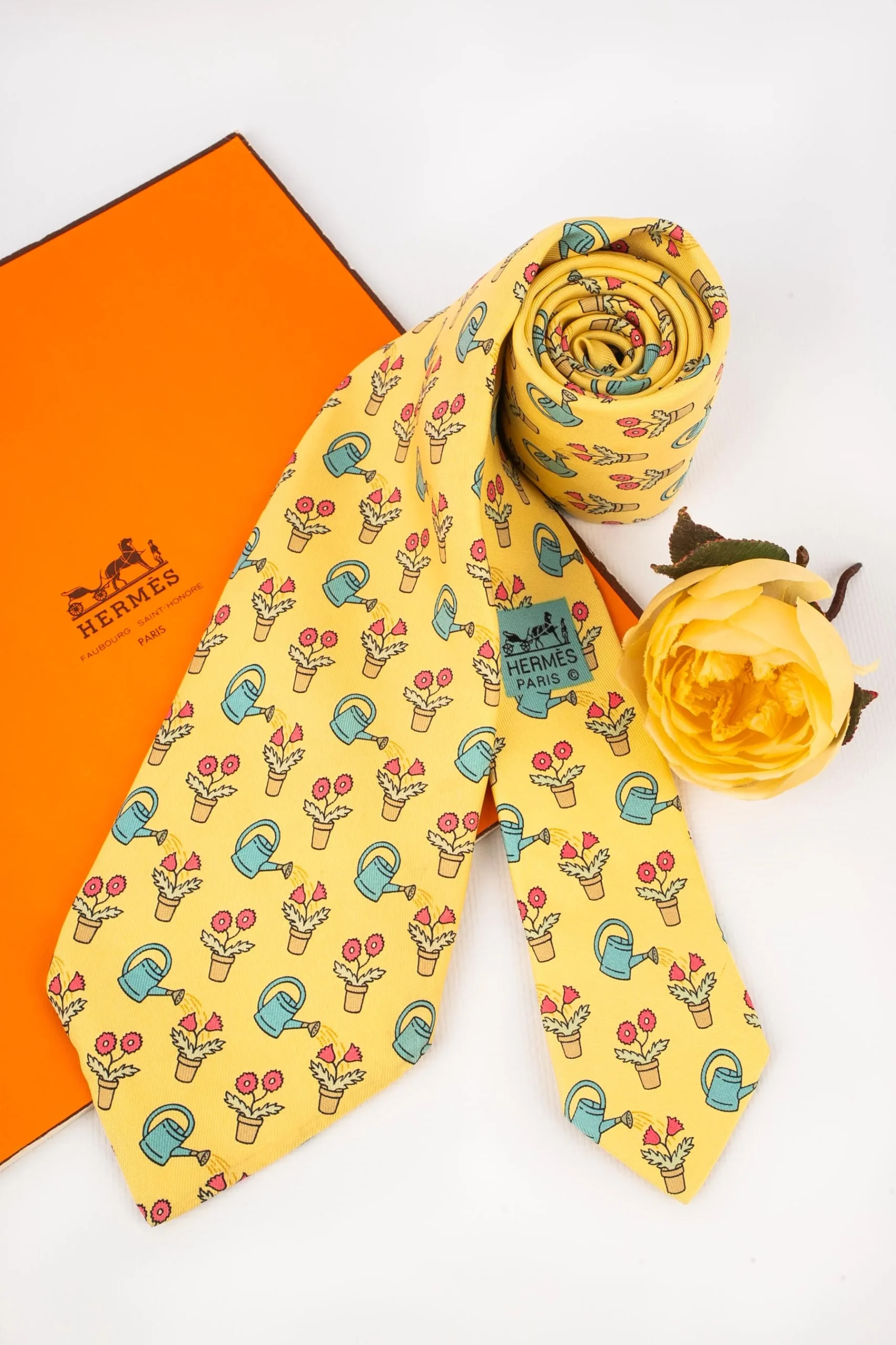 Cravate en soie Hermès