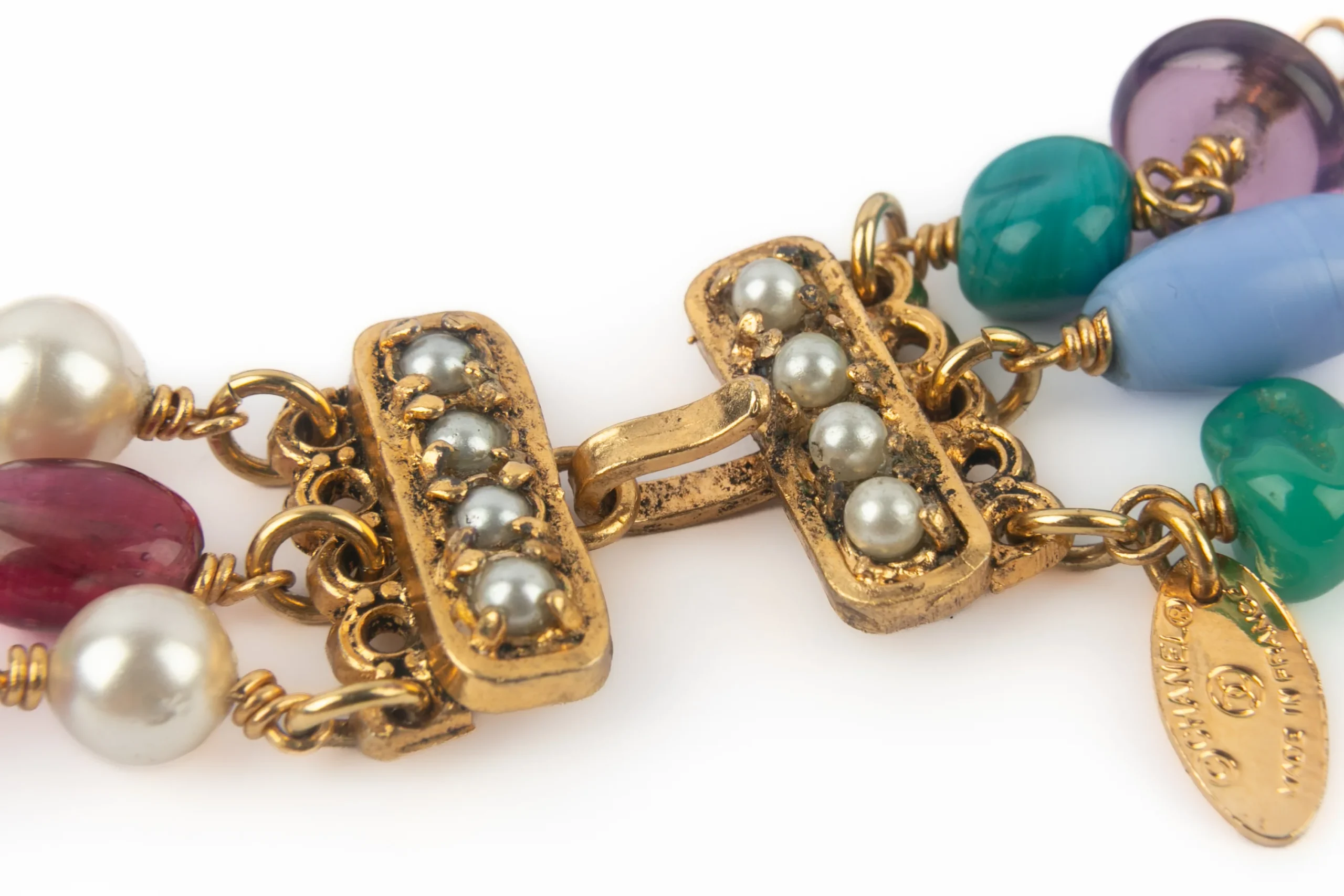 Collier coloré Chanel 1980's – Image 9