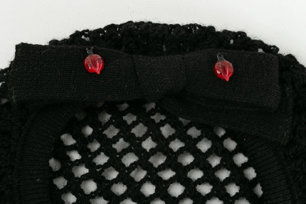 Béret en laine noire – Image 5