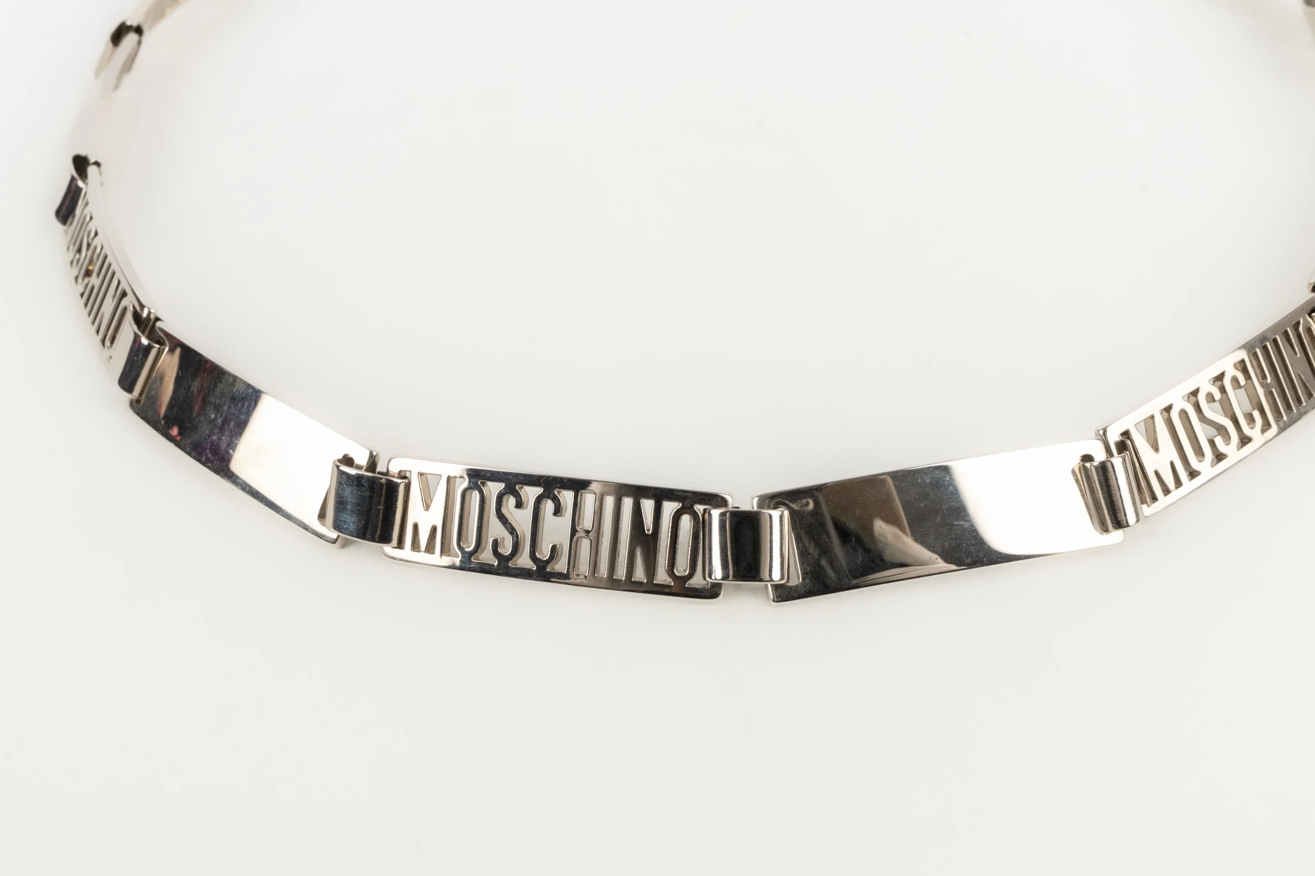 Ceinture argentée Moschino – Image 6