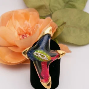 Broche multicolore Christian Lacroix